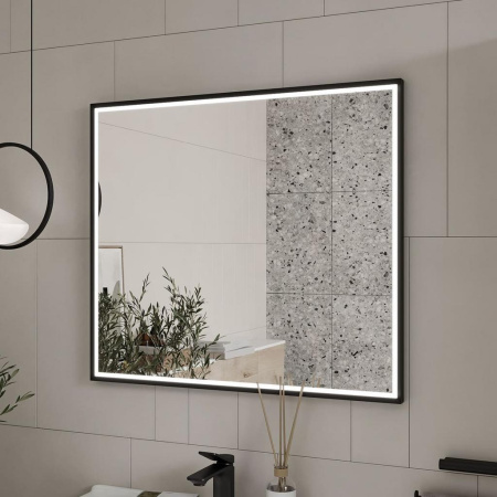 Lago LED 80 зеркало EQUIL [zLAGO80-15], Черный
