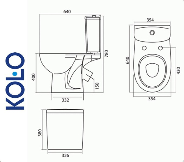 Kolo FREJA L79201 Унитаз напольный для ванной комнаты