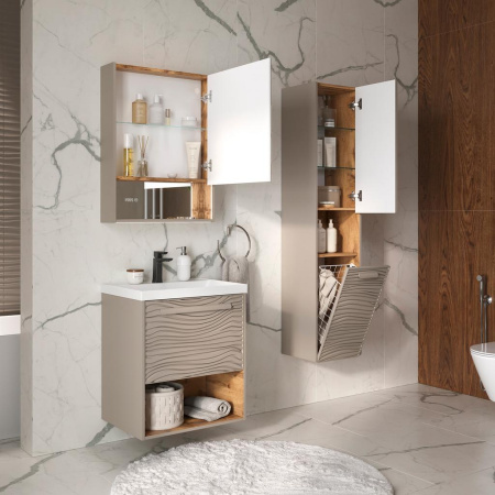 Gleam 36 Пенал подвесной EQUIL [ppGLEAM36-25] с корзиной, Амарок/Дуб вотан