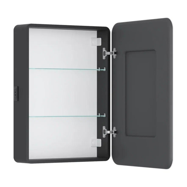 Eltoro LED 60 зеркало-шкаф EQUIL [szELTR60], Черный, правый