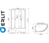 Душевая кабина ERLIT ER 3512TPL-C3 для ванной комнаты