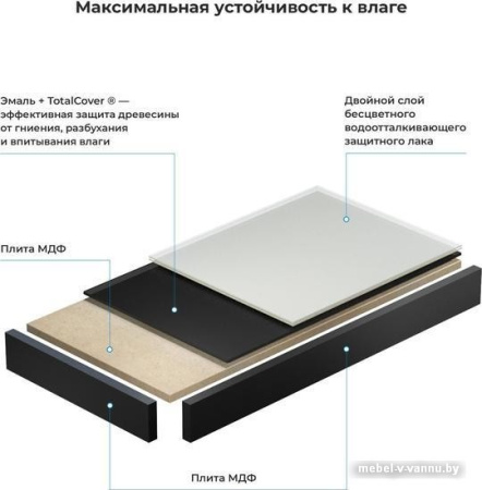 Wellsee Genuine Tree 162022000, 100 см (столешница)