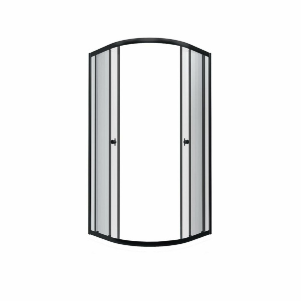 Душевой уголок Triton Альфа Блэк А1 100х100 без поддона (прозрачное стекло)