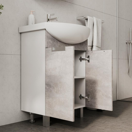 Vario Z 50.2D (Рива) тумба VOLNA [tnVARIO.Z50.2D-09], Цемент (Бетон)