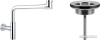 Сифон Wellsee Drainage System 182124005 (сифон, выпуск, хром)