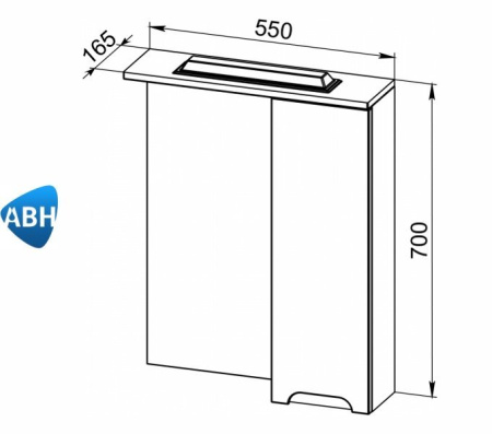 АНСИ 55 зеркало АВН Asomare (96.21)