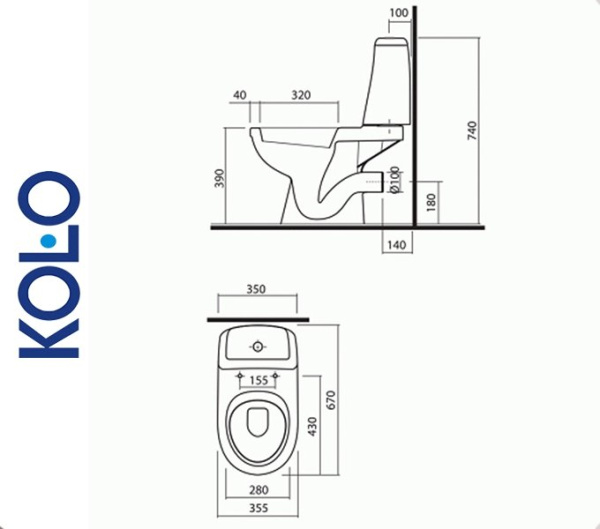Kolo SOLO S7921800U Унитаз напольный для ванной комнаты