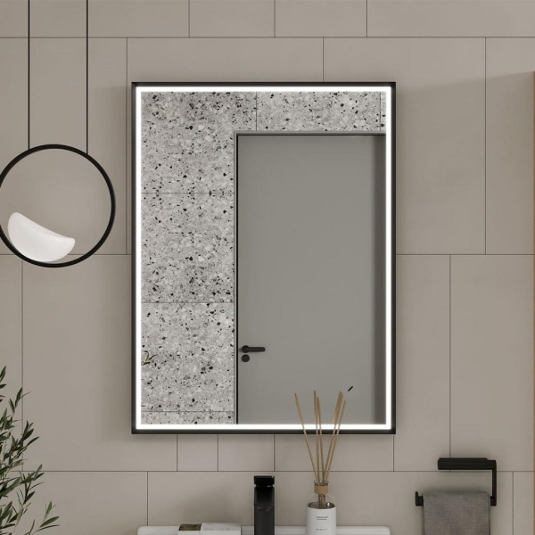 Lago LED 60 зеркало EQUIL [zLAGO60-15], Черный