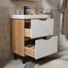 Barney 60.2Y (9696) тумба VOLNA [tnBARNEY60.2Y-04], Белый/Дуб гудзон