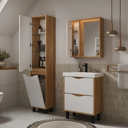 Barney 40 Пенал напольный VOLNA [pnBARNEY40-04], с корзиной