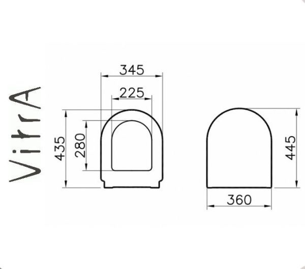 Vitra S50 Сиденье с крышкой для унитаза для ванной комнаты