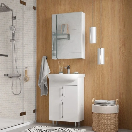 Bruno 45 зеркало-шкаф VOLNA [szBRUN45]