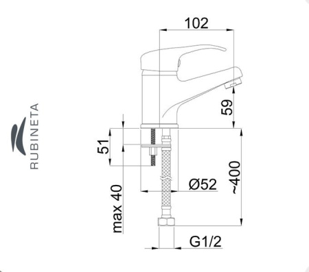 Rubineta P-18 Star для умывальника ванны