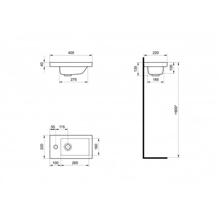 Миранда 40 умывальник Santek [1WH302500]