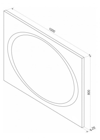 СТАЙЛ X2 100 зеркало Misty (ЗЛП805)