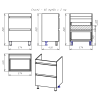 ЕНИСЕЙ 60 тумба Misty под умывальник (Э-Ени01060-0112Я)