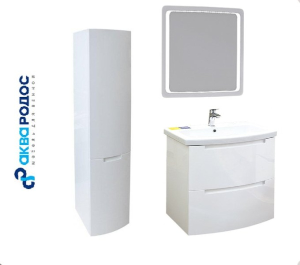 Набор Аква Родос ХЕДВЕЙ 70 подвесной с зеркалом ОМЕГА 60