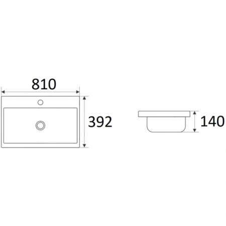 НАЙС-80 (NICE) умывальник Volna [9595-80]