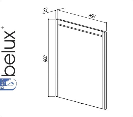 МАДРИД В 70 (1) зеркало Белюкс (4810924246141)
