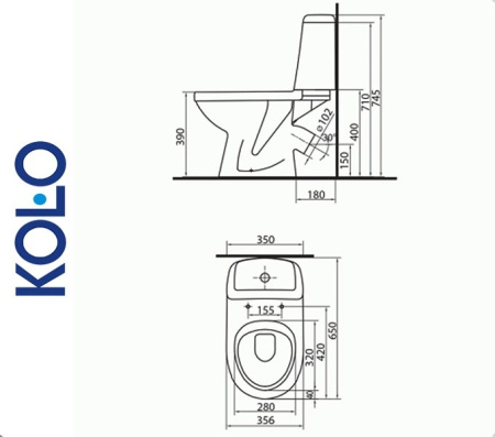 Kolo SOLO 79232 Унитаз напольный для ванной комнаты