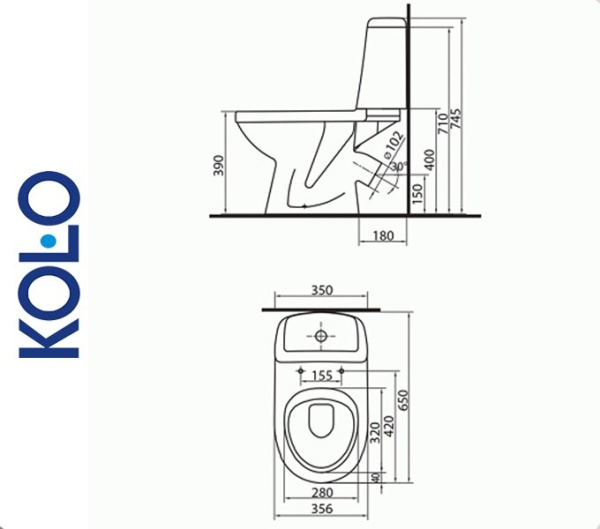 Kolo SOLO 79232 Унитаз напольный для ванной комнаты