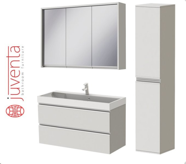 Набор ЮВЕНТА САВОНА 100 с зеркалом САВОНА 100 Мебель для ванной комнаты