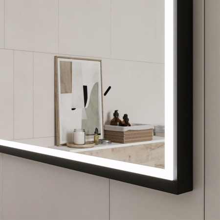 Lago LED 80 зеркало EQUIL [zLAGO80-15], Черный