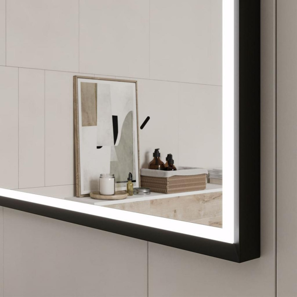 Lago LED 80 зеркало EQUIL [zLAGO80-15], Черный