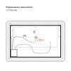 Cloud 100 зеркало IDDIS [CLO1000i98], с подсветкой, Чёрный