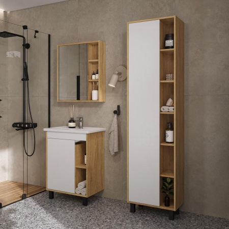 Osmond 60 зеркало-шкаф VOLNA [szOSMOND60], Дуб сонома