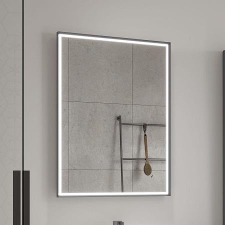 Mirage LED 600х800 зеркало EQUIL [zkMIRAGE60], Серый муар