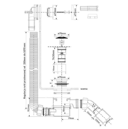 McAlpine [HC2600CL] сифон для ванны