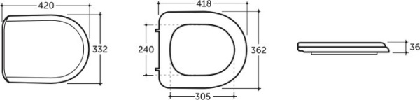 Сиденье для унитаза Керамин Сити МС (голубой)