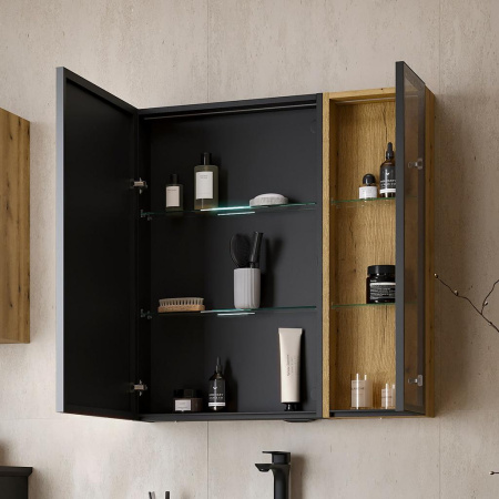 Strong 25.1D Шкаф со стеклом EQUIL [sSTRONG25.1D.R/L-36], Дуб эвок