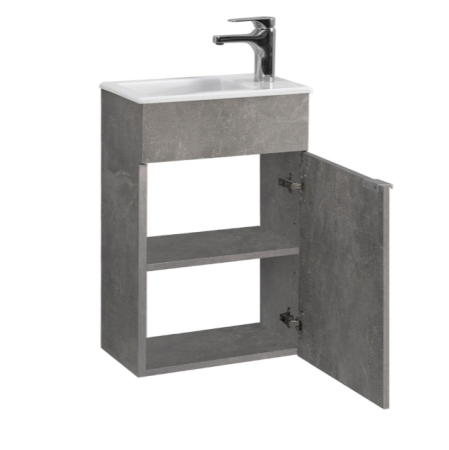 БЕРГАМО-ЖЕНЕВА НП 40 Бетон Чикаго светло-серый (31) тумба Белюкс под умывальник (4810924264039)