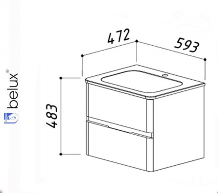 ТЕРРА-ЛАЙТ ТЛ-600 умывальник Belux [4810924226051]