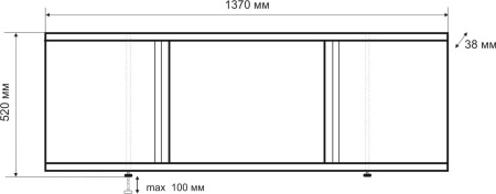 Emmy ЭЛИС 140 экран под ванну