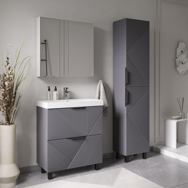 Geometry 40 Пенал напольный VOLNA [pnGEOMETRY40-07], Графит