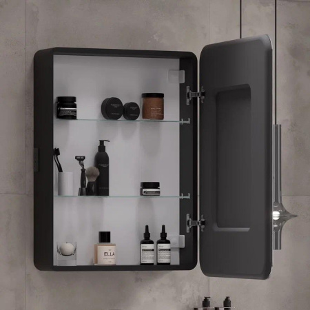 Eltoro LED 60 зеркало-шкаф EQUIL [szELTR60], Черный, правый