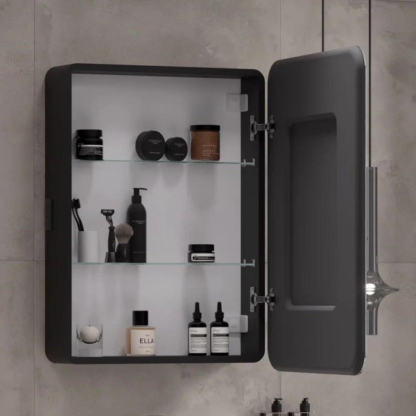 Eltoro LED 60 зеркало-шкаф EQUIL [szELTR60], Черный, правый