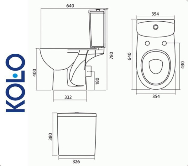 Kolo FREJA L79200 Унитаз напольный для ванной комнаты