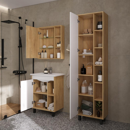 Osmond 60 зеркало-шкаф VOLNA [szOSMOND60], Дуб сонома