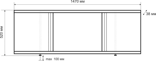 Emmy ЭЛИС 150 экран под ванну