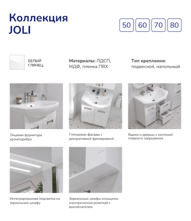 Joli 50 зеркало VOLNA [zsJOLI50.R-01], правый