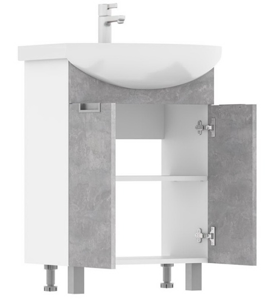 Vario Z 60.2D (Балтика) тумба VOLNA [tnVARIO.Z60.2D-09], Цемент (Бетон)