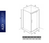 Alex Baitler AB 214-100 душевой уголок (прозрачное)