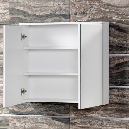 СИЕНА 80 (СИЕНА.04.80.80.N) зеркало-шкаф Акваль