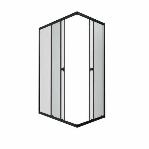 Душевой уголок Triton Вента Блэк А1 120х80 без поддона (прозрачное стекло)