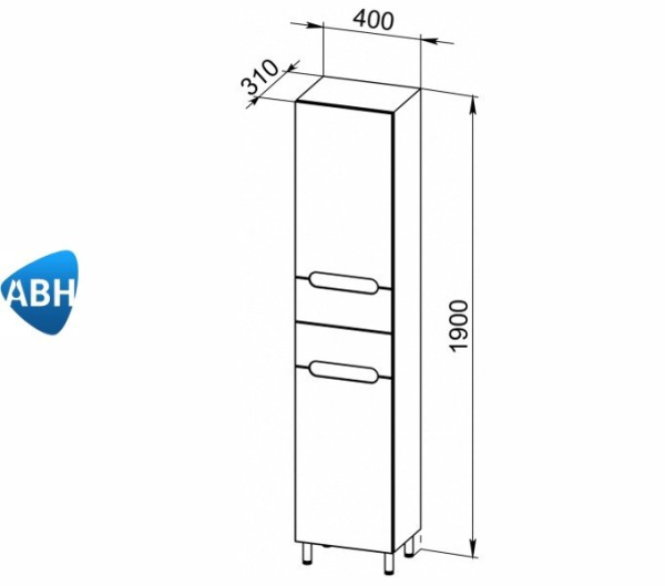 АНСИ 40 шкаф-пенал АВН Asomare (96.11)