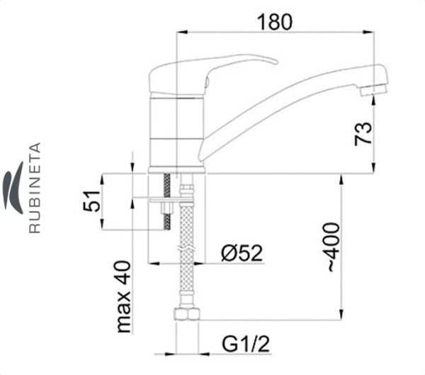 Rubineta P-19 для умывальника ванны